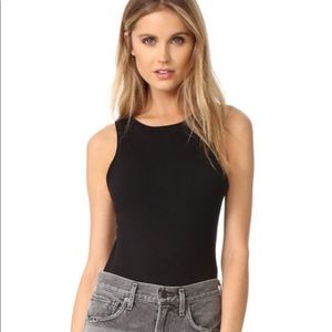 NWT Free People Sleeveless Black Bodysuit